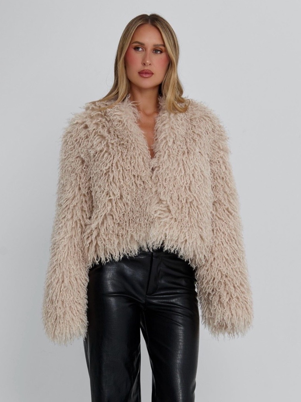 Outcast Clothing Jacket - Beige, Size XXS